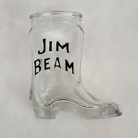 Jim Beam Bourbon Cowboy Boot Whiskey Shot Glass Vintage (1) - Picture 1 of 10